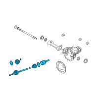 OEM Lincoln Axle Assembly Diagram - AL1Z-3A427-B