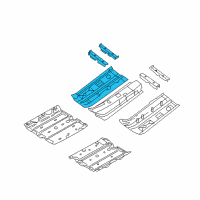 OEM Nissan Rogue Floor Front Diagram - G4320-1VKMA