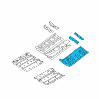 OEM 2013 Nissan Rogue Floor Front Diagram - G4321-1VKMA