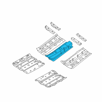 OEM 2013 Nissan Rogue Floor-Front, Center Diagram - G4310-JM1MA