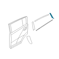 OEM Kia Sportage GARNISH Assembly-Rear Door R Diagram - 832803W000