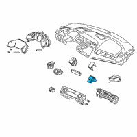 OEM 2022 Honda Insight Switch Assembly, Hazard Diagram - 35510-TBA-A01