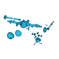 OEM 2016 Ram 2500 Axle-Front Complete Diagram - 5146601AN