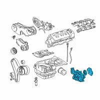 OEM 2000 Lexus ES300 Pump Assembly, Oil Diagram - 15100-20020