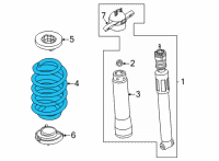 OEM Ford Maverick SPRING - REAR Diagram - NZ6Z-5560-G