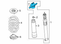 OEM 2022 Ford Maverick BRACKET - SHOCK ABSORBER Diagram - NZ6Z-18A161-A