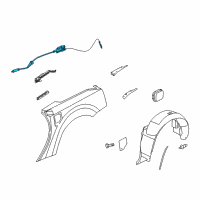 OEM 2006 Cadillac SRX Actuator Asm-Fuel Tank Filler Door Lock Diagram - 10308982