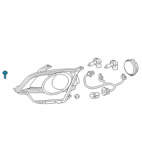 OEM 2008 Saturn Vue Screw Asm Hexagon Head Regulator Conical Washer Diagram - 11514622