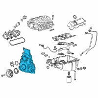 OEM Chevrolet Silverado Front Cover Diagram - 12632808