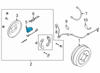 OEM 2021 Nissan Sentra Cylinder Rear Wheel Diagram - 44100-3SG0A