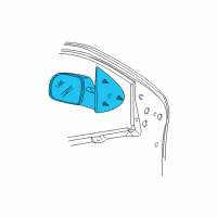 OEM Ford Freestar Mirror Assembly Diagram - 6F2Z-17682-AB