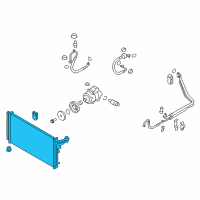 OEM 2016 Kia K900 Condenser Assembly-Cooler Diagram - 976063T500