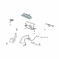 OEM 2008 Acura MDX Windshield Wiper Blade (650MM) Diagram - 76620-SHJ-A01