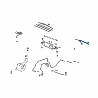 OEM 2013 Acura MDX Arm, Windshield Wiper (Passenger Side) Diagram - 76610-STX-A01