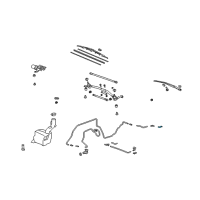 OEM 2011 Acura MDX Tube J, Rear Washer Diagram - 76825-SM5-A02