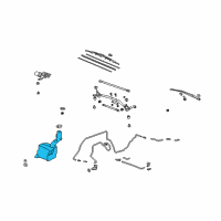 OEM Acura MDX Tank, Washer (4.0L, Front -Rear) Diagram - 76873-STX-A00