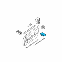 OEM 2007 Nissan Maxima Switch Assy-Trunk Opener Diagram - 25380-7Y000