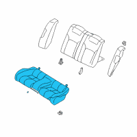 OEM 2002 Chrysler Sebring Seat Cushion Pad Diagram - MR611808