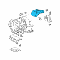 OEM Jeep Wrangler Bracket Engine Mount Diagram - 52002607