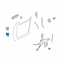 OEM 2010 Ford Explorer Sport Trac Lower Hinge Diagram - 6L2Z-7822811-B