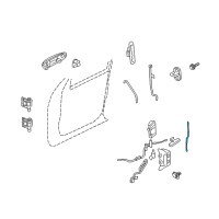 OEM 2007 Mercury Mountaineer Lock Rod Diagram - 6L2Z-7821853-AA