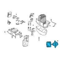 OEM 2000 Lexus LX470 Motor Sub-Assy, Blower Diagram - 87103-60200