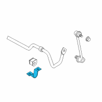 OEM 2008 Lexus ES350 Bracket, Rear Stabilizer Bar, NO.1 Diagram - 48832-33060