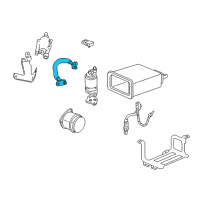 OEM 1995 Oldsmobile Aurora Pipe, EGR Valve Diagram - 12553582