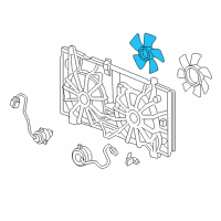 OEM Honda Accord Fan, Cooling Diagram - 19020-RAA-A01