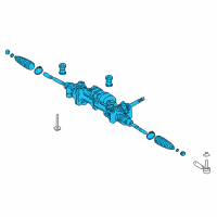 OEM 2018 Lexus LC500h Power Steering Gear Assembly (For Rack & Pinion) Diagram - 44250-11010