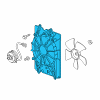 OEM 2010 Honda Pilot Shroud Diagram - 19015-RN0-A01