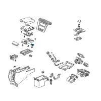 OEM 2004 Acura RL Lock Set, Tray Diagram - 83423-SZ3-A41