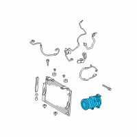 OEM Toyota Tundra Compressor Assembly Diagram - 88320-0C130