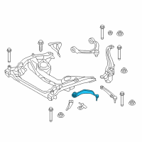 OEM 2019 BMW 540i xDrive Rubber Mounting Right Tension Strut Diagram - 31-10-6-861-162