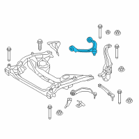 OEM BMW 540d xDrive Top Camber Correction Control Arm Diagram - 31-12-6-870-026