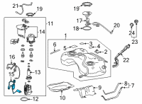 OEM 2022 Lexus NX350 Fuel Level Sensor Diagram - 8332042090
