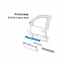 OEM Chrysler Voyager Molding-Front Door Diagram - RQ44AJ6AA