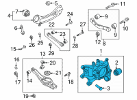 OEM 2021 Kia Sorento Carrier Assembly-Rear Ax Diagram - 52710R5500