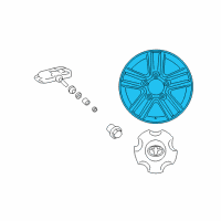 OEM 2019 Toyota Land Cruiser Wheel Diagram - 42611-60C30