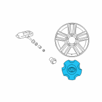 OEM Toyota Land Cruiser Center Cap Diagram - 4260B-60260