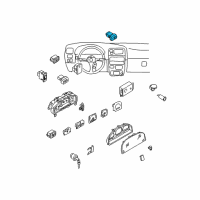 OEM 2001 Nissan Xterra Switch Assy-Hazard Diagram - 25290-9Z410