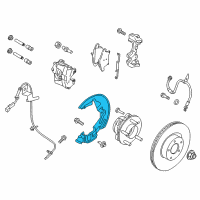 OEM 2018 Lincoln Continental Splash Shield Diagram - E1GZ-2K005-D