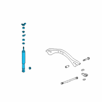 OEM 1999 Lexus LX470 ABSORBER Assembly, Shock Diagram - 48510-69127