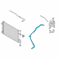 OEM Hyundai Kona Electric Hose Assembly-RADAATOR, LWR Diagram - 25415-K4000