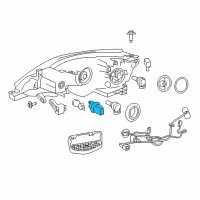 OEM 2020 Nissan NV200 Headlamp Socket Assembly Diagram - 26243-3LM0A