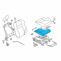 OEM 2018 Toyota 86 Seat Cushion Pad Diagram - SU003-04383