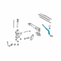 OEM 2015 Toyota 4Runner Wiper Arm Diagram - 85221-35160