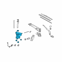 OEM 2019 Toyota 4Runner Washer Reservoir Diagram - 85315-60390