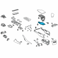 OEM 2017 Lexus RC200t Lock Sub-Assembly, Console Diagram - 58908-24020