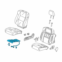 OEM 2016 Acura ILX Heater, Right Front Seat Cushion Diagram - 81134-TX6-A41